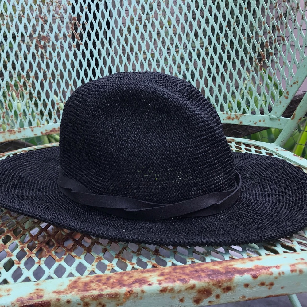 Free People Hat black boho floppy hat